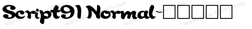 Script91 Normal字体转换